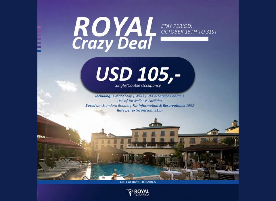 Royal Torarica Crazy Deal – USD 105